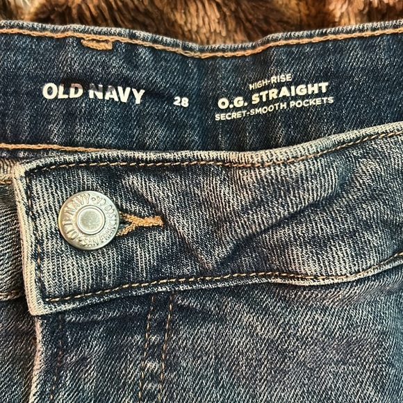 Old Navy Blue Jean Shorts Distressed Frayed Hem - Picture 2 of 4